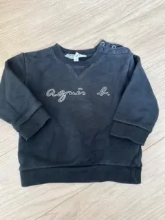 agni's b. ブラックトレーナー 80 アニエス・ベー　アニエス