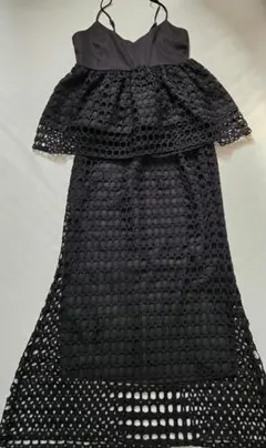 新品タグ付き La-gemme メッシュセットアップ 黒 上下セット　L