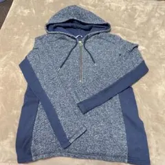 TOMMY HILFIGER ネイビーグレー パーカー S/P