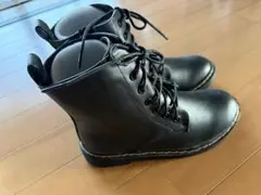 レディース レースアップブーツ ブラック Mサイズ 23〜23.5cm