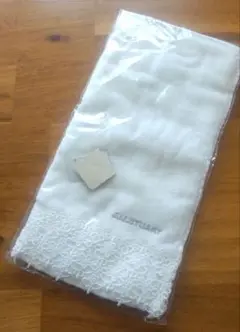 JILL STUART ホワイト レースタオルハンカチ