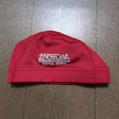 セントラル　水泳キャップ　赤　L