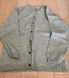 【リユース品】Samansa Mos2 淡い青色カーディガン Mサイズ