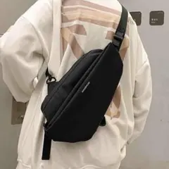 【✨人気商品✨】ショルダーバッグ 男女兼用 斜め掛け ブラック