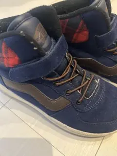VANS ネイビー スエード 冬用　スニーカー　20センチ