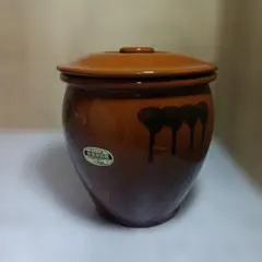 超希少・廃盤品・未使用品】 久松 窯謹製 常滑焼 切立 蓋付 飴釉 陶器