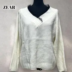 vネック長袖ブラック