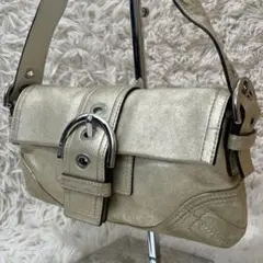 美品✨COACH コーチ ソーホー ワンショルダーバッグ ベルト レザー 金