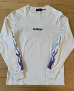 美品 XLARGE ロンT エクストララージ 長袖Tシャツ ホワイト M