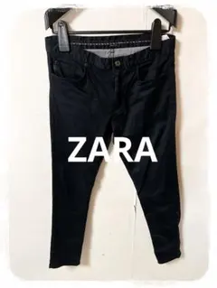 ☘️P1☘️ZARA ブラック ストレッチ スキニーパンツ 42