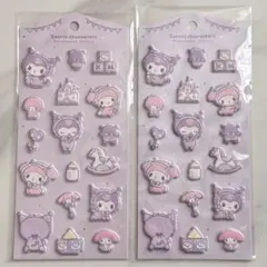 ベビーマイメロディ&クロミ マシュマロステッカー シール 2枚セット 【正規品】