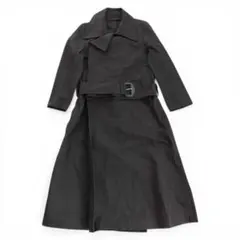 LIMI feu LONG TRENCH COAT コットン ブラック モードのサムネイル