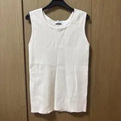 BACK NUMBER ホワイト リブタンクトップのサムネイル