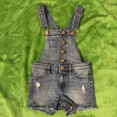 H&M エイチアンドエム　デニム　オーバーオール 110cm 紺　子供　キッズ