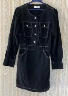 WEGO ストレッチデニムタイトミニワンピース