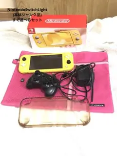 Switch Lite 本体ジャンク 互換コン＋箱付＋カバー＋ケースセット