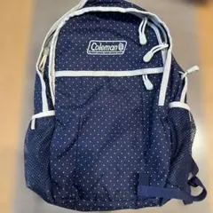 Coleman キッズ リュック ネイビー ドット柄