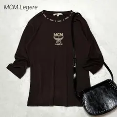 MCM legere/綿100/七分袖カットソー/ボートネック/ロゴプリント/Mのサムネイル