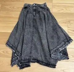 アベイル デニムロングフレアスカート