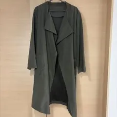 トレンチコート カーキ ウエストベルト付き