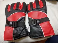 電熱グローブ 黒と赤 バッテリーなし