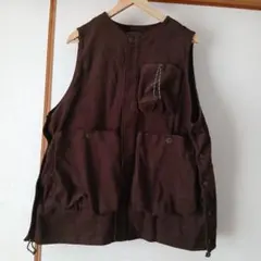 ニコアンド 今期ボーイズシルエットポケベスト2 ブラウン