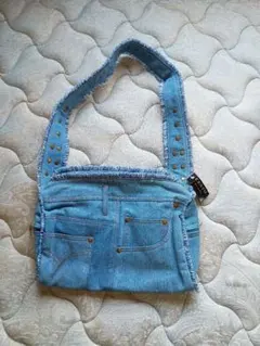 デニムショルダーバック　未使用タグ付き