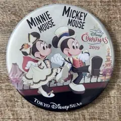ディズニーシー　クリスマス　缶バッジ