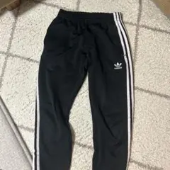 adidas ブラックジャージパンツ S