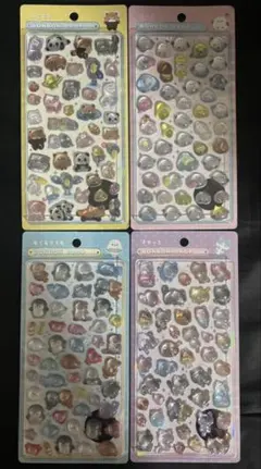 4種セット ボンボンドロップシール あにまる ばーど きゃっと あくありうむ