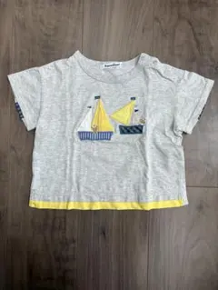familiar ボート くま 半袖 Tシャツ 90