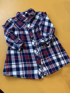 ベビー　チェックワンピース