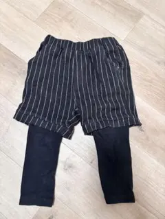 ストライプパンツ サイズ100 黒