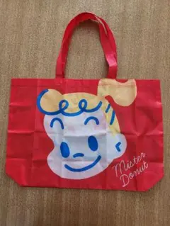 ミスド×原田治 エコバッグ　ミスタードーナツ50周年記念　オサムグッズ