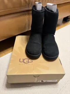【yki様専用】UGG ブラック ムートンブーツ サイズ24cm