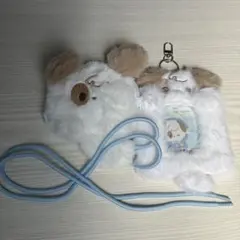いぬ マスコット ぬいぐるみ トレカケース イヤホンケース