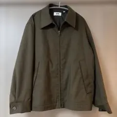 オ*ク様 ユニクロU 2021AW ジップアップブルゾン　ダークブラウンM
