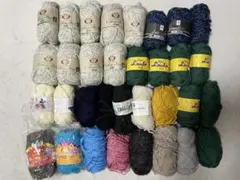 毛糸セット 多色・多素材　まとめ売り