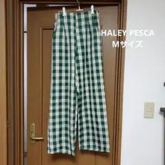 HALEY PESCA チェック柄ワイドパンツMサイズ