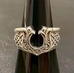 シルバー リング メキシカン インディアン ハート S925 刻印 【R-46】