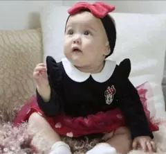 petit main なりきりOPロンパース ミニー　80