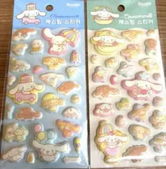 【韓国限定正規品】サンリオシール　ぷっくりシールマシュマロシール シナモンロール