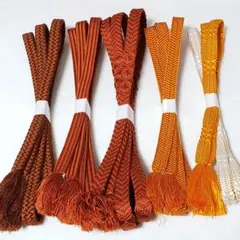 p*読様 (1277)帯締め 5点 まとめ売り 帯紐 着物 和装 小物