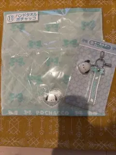 サンリオ当たりくじポチャッコ ハンドタオルとキーホルダーセット