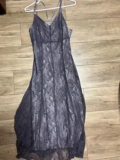 EDIT COLOGNE レースキャミワンピース グレー M