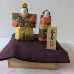キタカゼパンチ ひな人形 おひなさま 木彫り - メルカリ