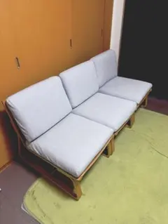 リビングでもダイニングでも使えるソファチェア、ベンチセット　※引き取り限定