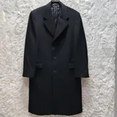 バーニーズニューヨーク カシミヤ混ウールステンカラーコート ブラック M バーニーズニューヨーク BARNEYS NEW YORK チェスターコート アウター