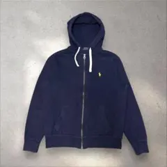 POLO RALPH LAUREN 刺繍ロゴ ジップパーカー 裏サーマル