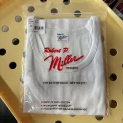 R.P.Miller ミラー タンクトップ 針抜き パネルリブ 白 Lのサムネイル